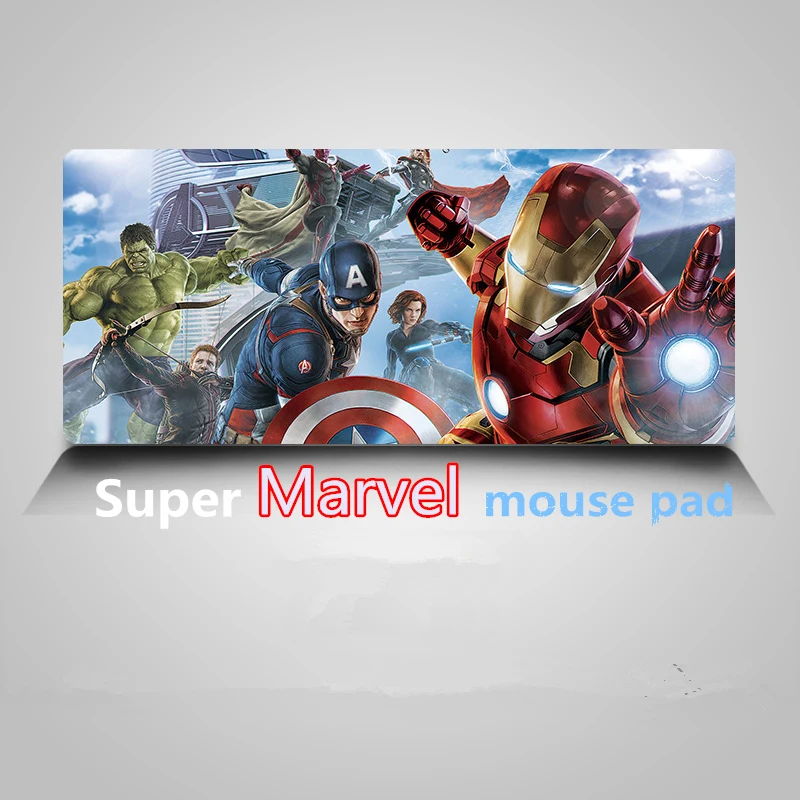 Супер Коврик для мыши Marvel с закругленными краями игровой коврик Hero Iron Man Quake