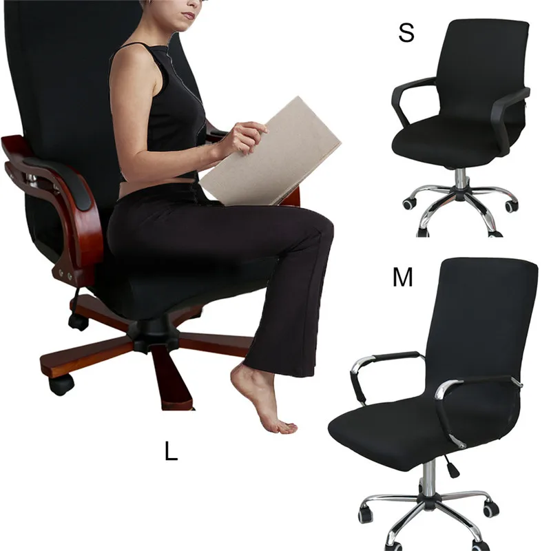 

Elastic Office Computer Chair Cover Side Arm Chair Cover Recouvre Chaise Stretch Rotating Lift Chair Cover Without Chair 29