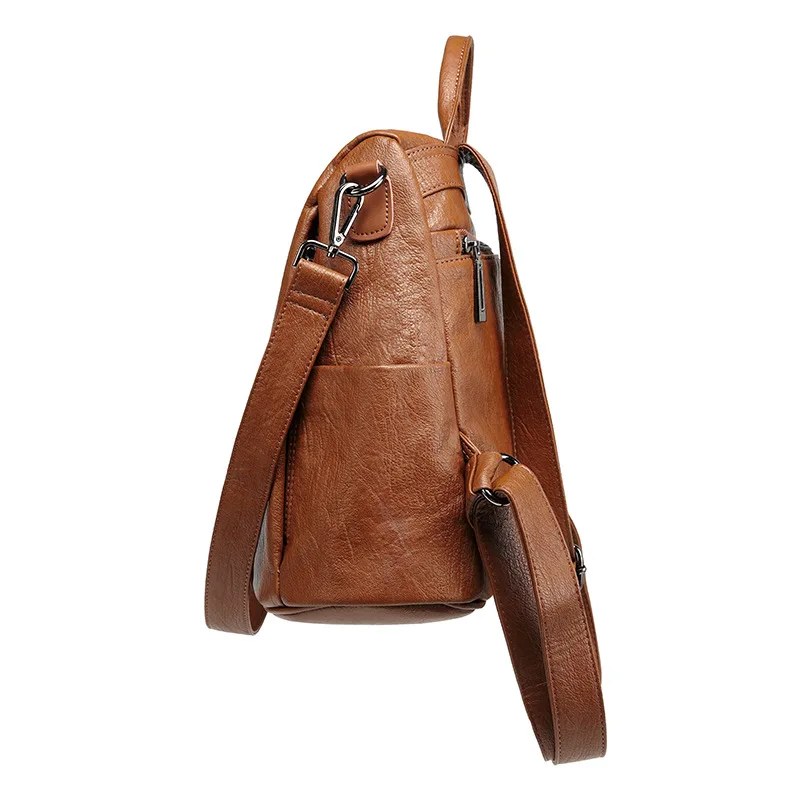 Женский рюкзак из натуральной кожи Вместительная дорожная сумка школьный ранец