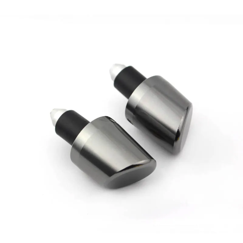 Мотоциклетные универсальные колпачки для руля с вырезами черные серебристые