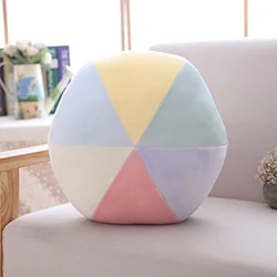 Ball yellow Красочные Луна Звезда счастливое облако Радуга раковины холм мяч стрельба звезда плюшевая подушка натуральная мягкая подушка диван стул Декор - Цвет: Ball yellow