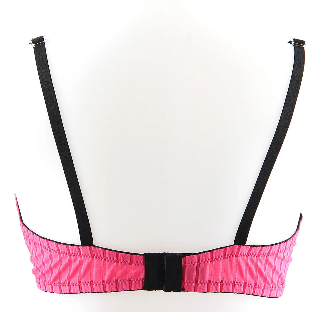 New Arrival Fashion Sexy Women Pink Bra &amp Briefs Set With Black Lace Size 34B/S 34C/M 36B/M 36C/L | Женская одежда