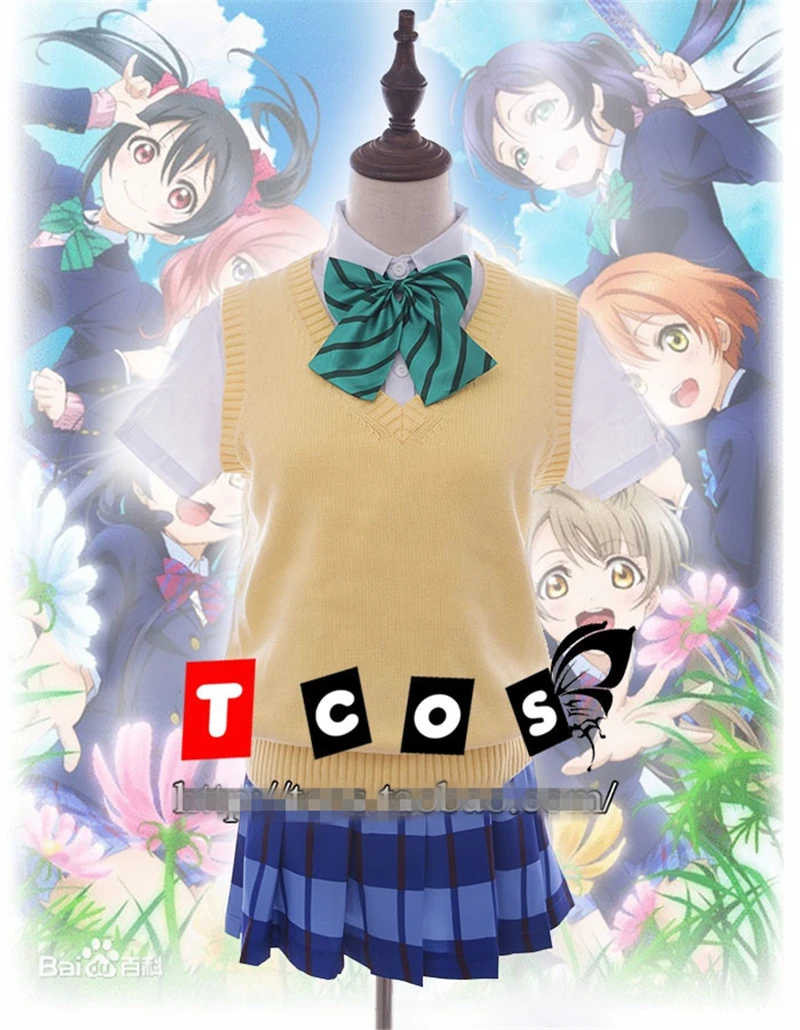 Love Live/Школьная форма для всех членов Nico Eli Gem Kotori Kousaka Umi Nozomi студенческий