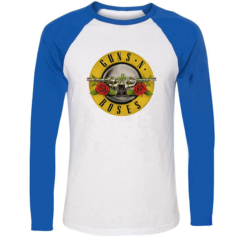 Мужская футболка с принтом Bon Jovi Wing Heart Sword Guns N' Roses Rock Band Good Time Los Angeles черная синяя