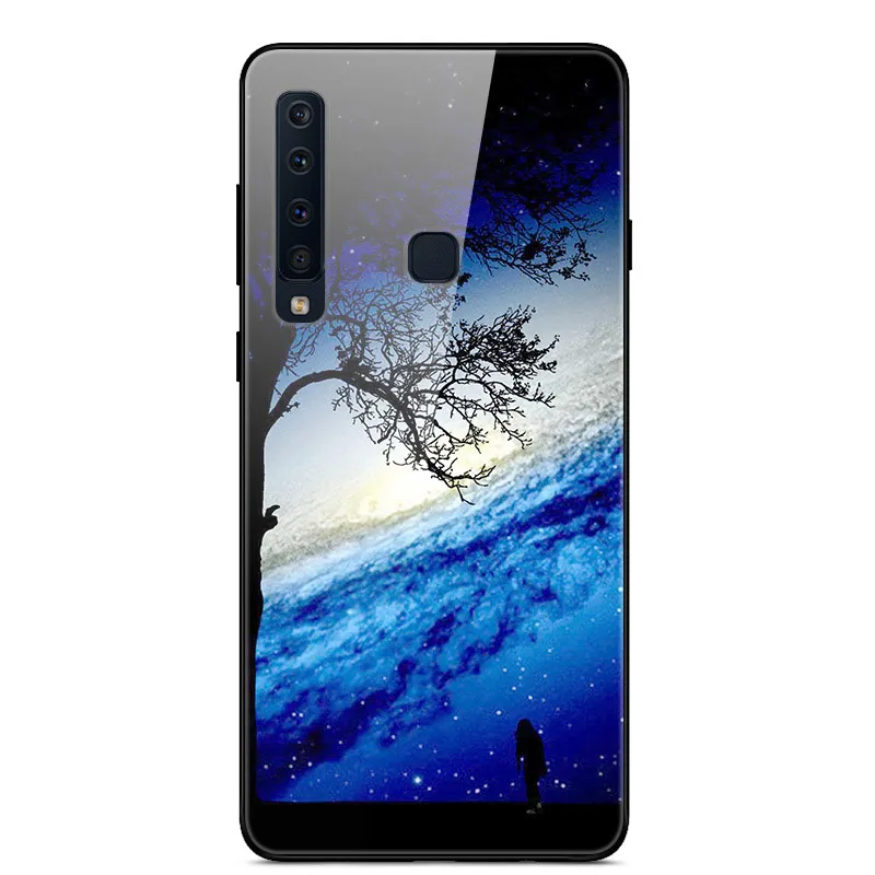 14 6,3 ''для samsung A9 чехол стекло жесткие телефонные чехлы для samsung Galaxy A9 чехол A 9 9A A9S A920 покрытие из закаленного мягкого бампера - Цвет: 14