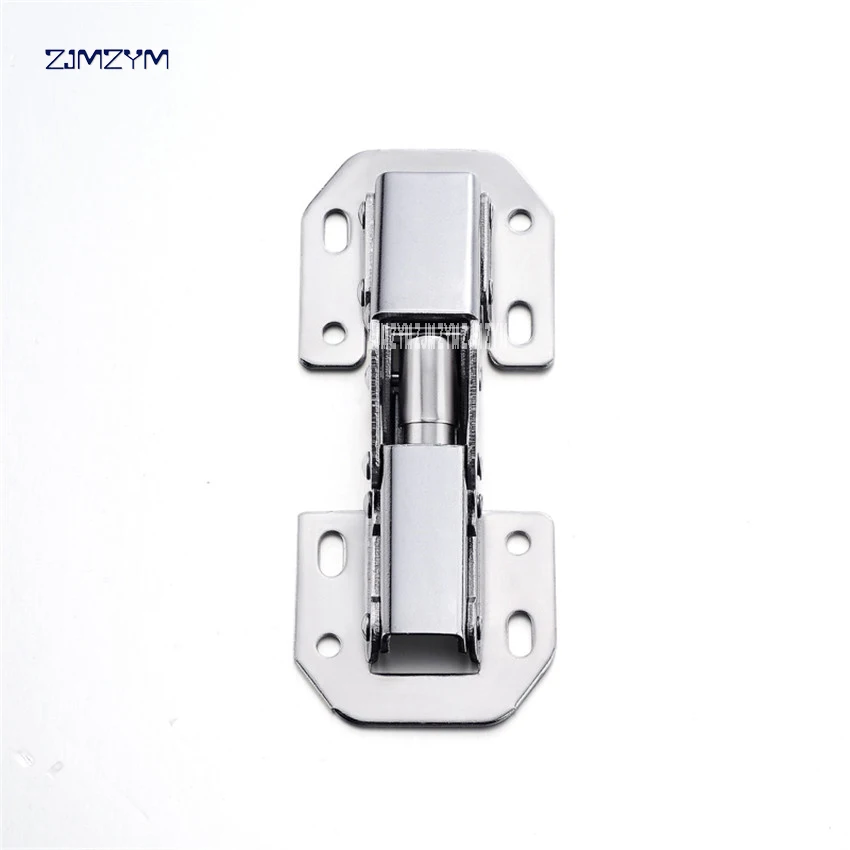 

1pc 4 Inch No-Drilling Hole Cabinet Hinge Bridge Shaped Spring Frog Hinge Full Overlay Cupboard Door Furniture Hinges 105*44mm