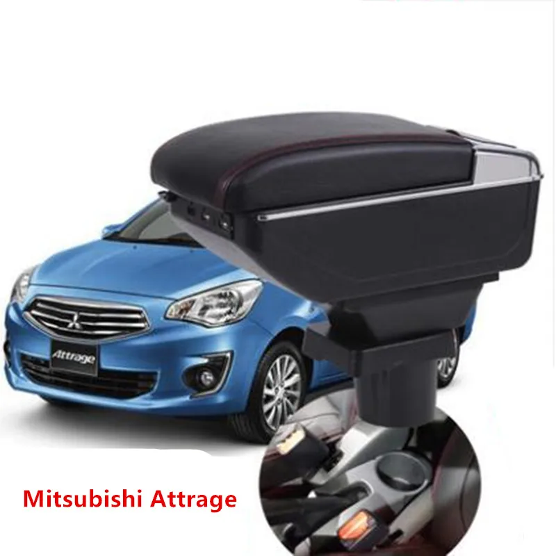Подлокотник для Mitsubishi Attrage центральный контейнер с подстаканником пепельница USB