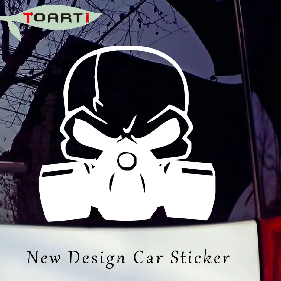 Череп противогаз виниловая наклейка автомобиля Наклейка Высокое качество Diy