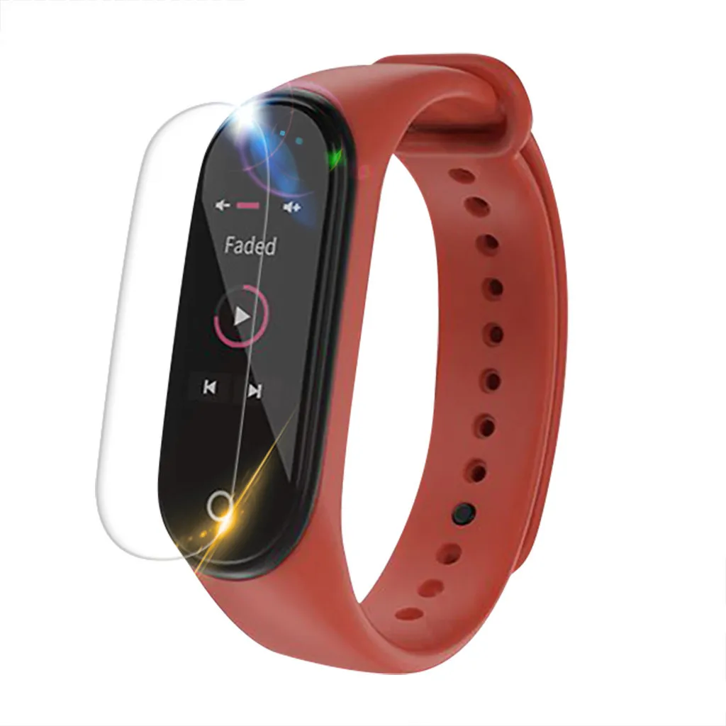 6 шт. Гидрогелевая Защитная пленка для экрана Xiaomi Mi Band 4 | Электроника