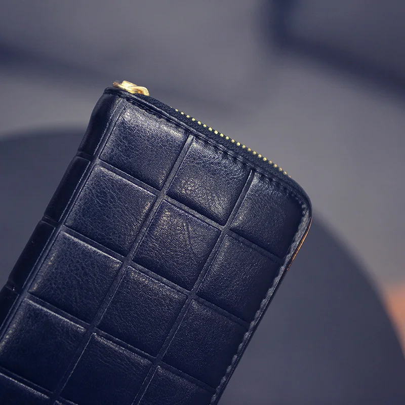 Новый женский длинный кошелек Дамский бумажник на молнии модная сумочка