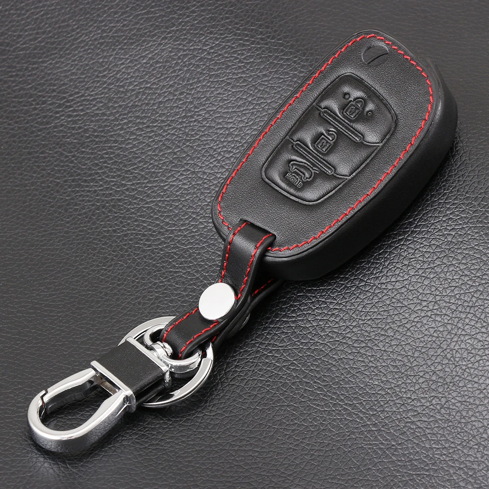 Новинка! Чехол для автомобильного ключа из натуральной кожи Hyundai Avante Porter greatsonata 8