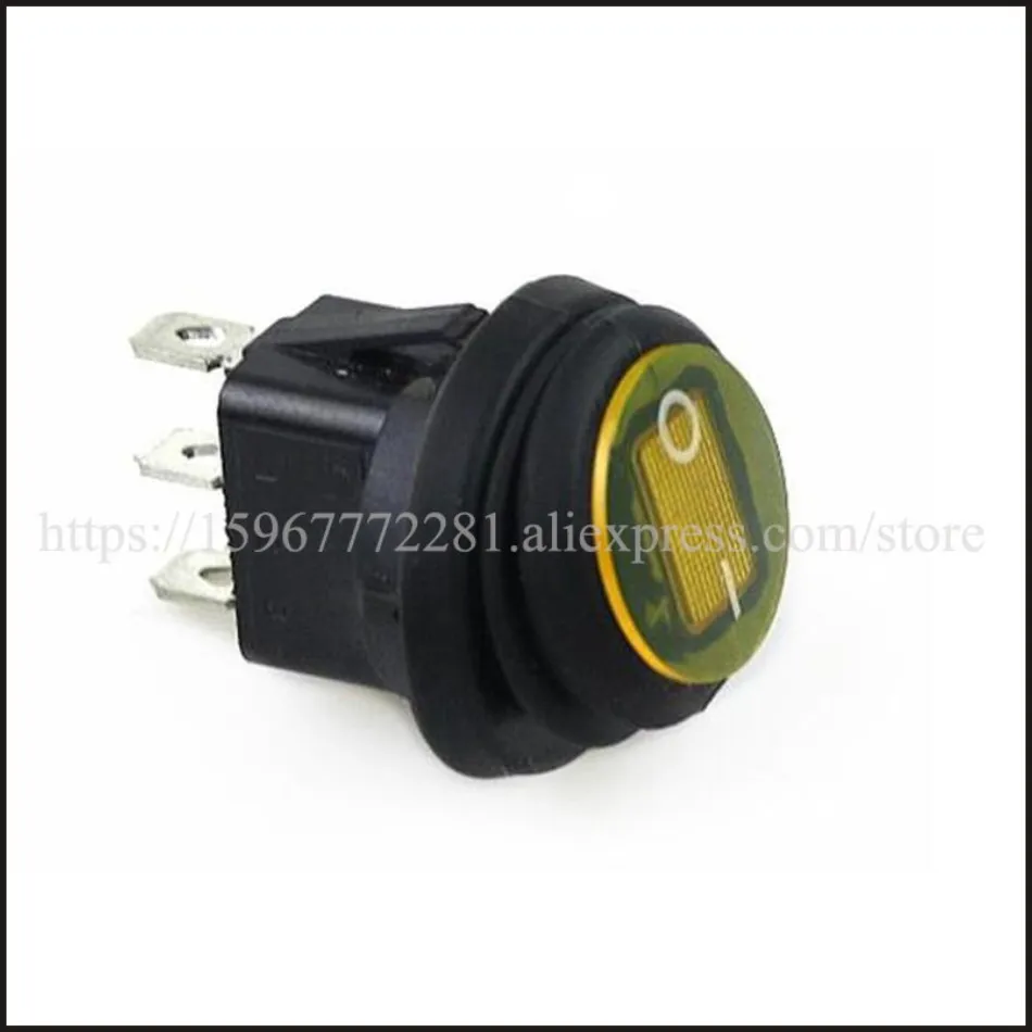 KCD1 5 101NW 3Pin ВКЛ ВЫКЛ светодиодный кулисный переключатель контактный материал