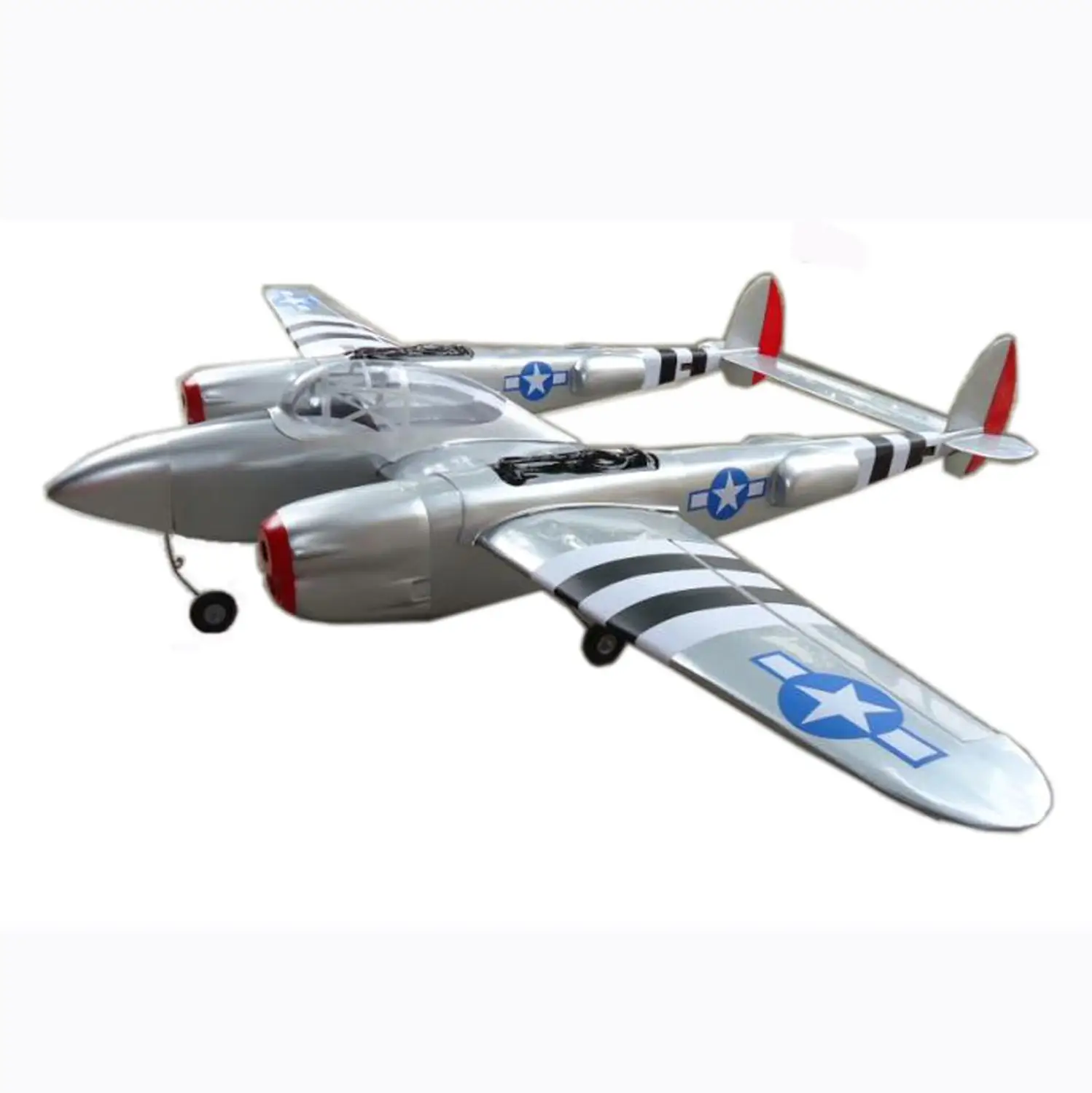 Модель полета P38 RC весы 90 ''/2300 мм деревянный фиксированный крыло двухмоторный