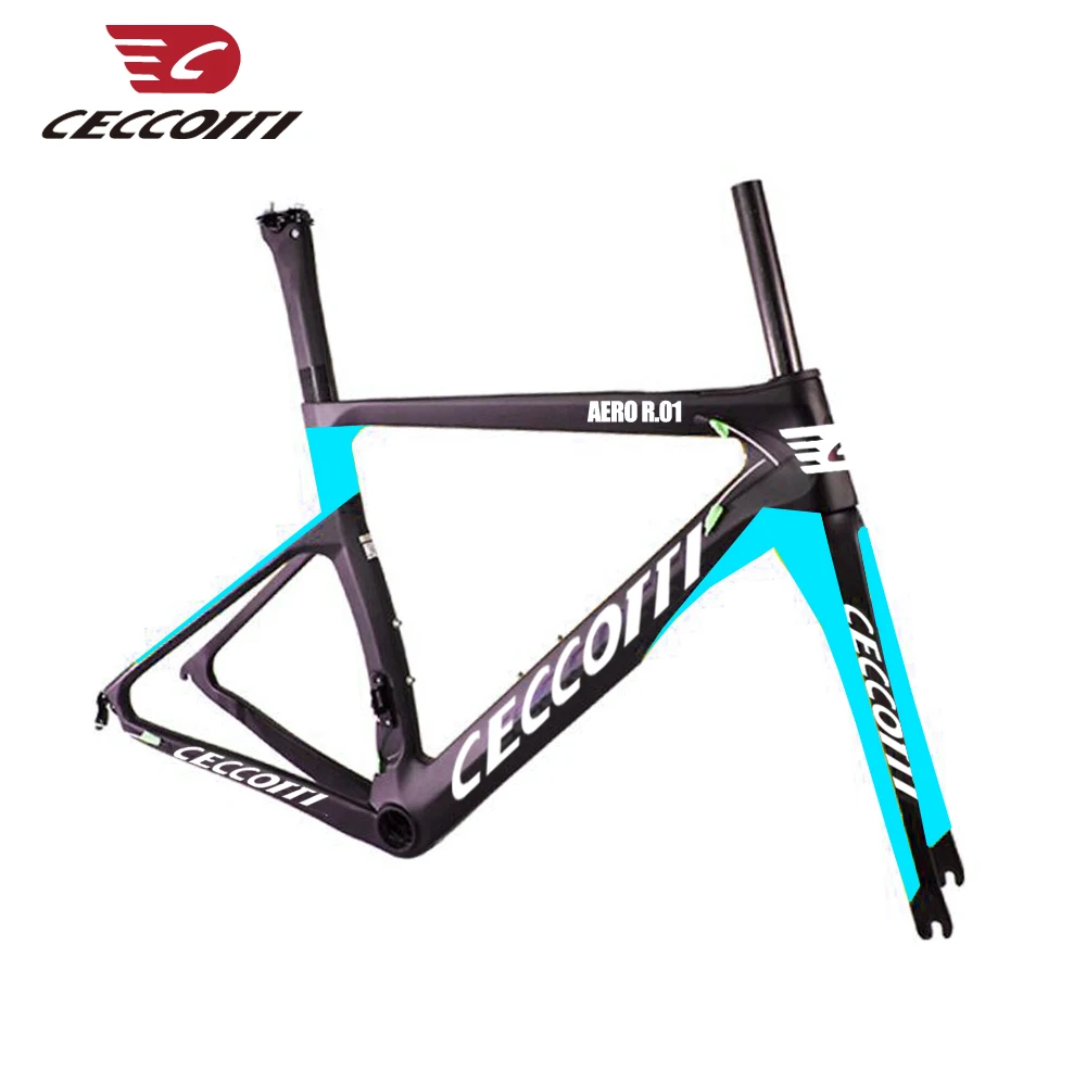 light blue Карбоновая дорожная рама Di2 и механическая карбоновая рама для велосипеда шоссейная велосипедная Рама гоночная велосипедная Рама с вилкой+ подседельный штырь+ гарнитура UD - Цвет: light blue