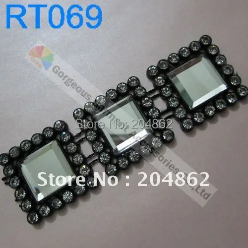 10 ярдов Высококачественная квадратная стеклянная черная пластиковая основа