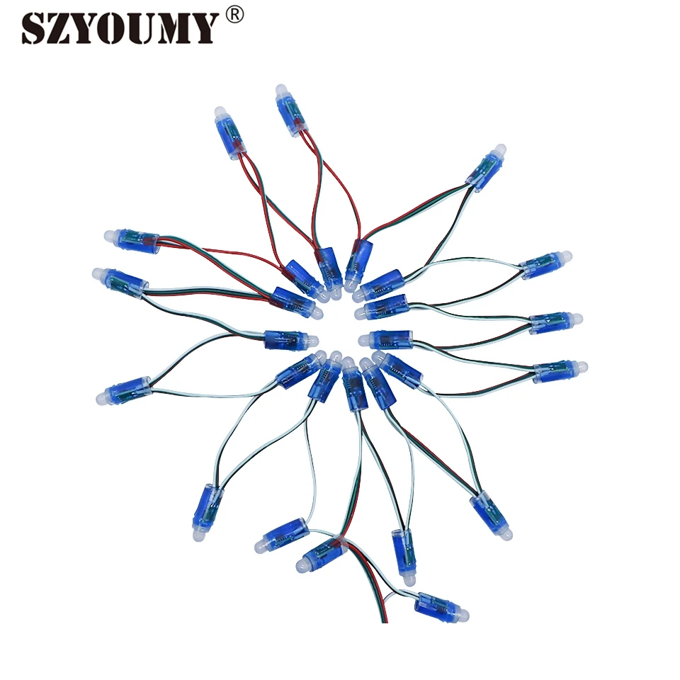 SZYOUMY DC5V 12 мм WS2811 водонепроницаемый IP67 Рекламный дизайн светодиодные пиксельные