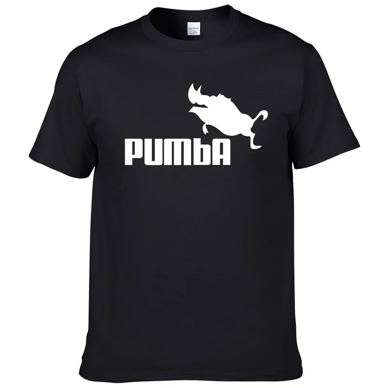 Брендовая футболка PUMBA Lion хлопковая Футболка King с коротким рукавом для мужчин