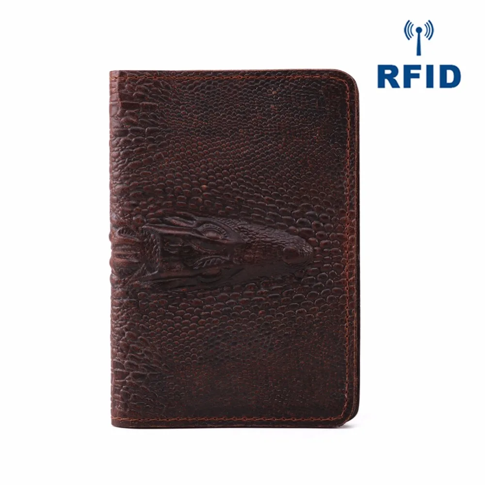 Мужская Обложка для паспорта из натуральной кожи с RFID защитой|Держатели карт и