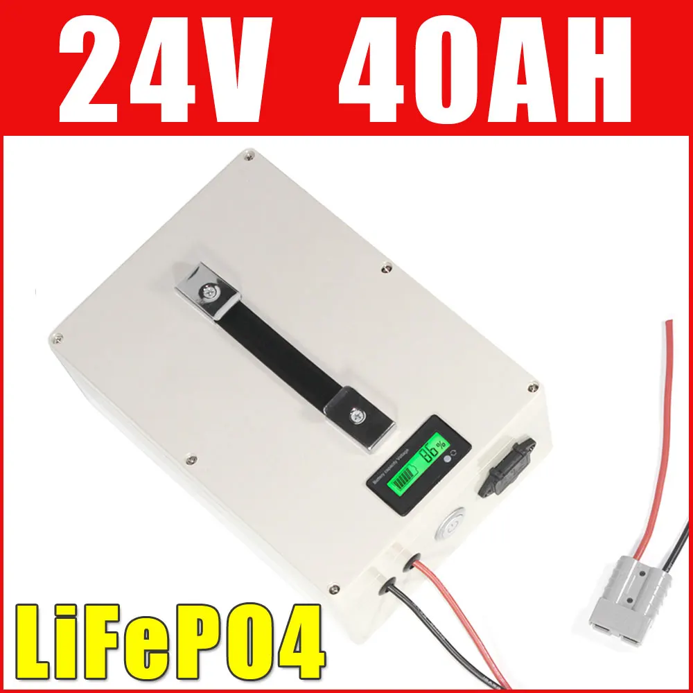 Аккумулятор LiFePO4 24 в 40 Ач, 1000 Вт, литий-ионный аккумулятор для электрического велосипеда и скутера, водонепроницаемый чехол, ЖК-дисплей
Аккумулятор LiFePO4 24 в 40 Ач, 1000 Вт, литий-ионный аккумулятор для электрического велосипеда и скутера, водонепроницаемый чехол, ЖК-дисплей