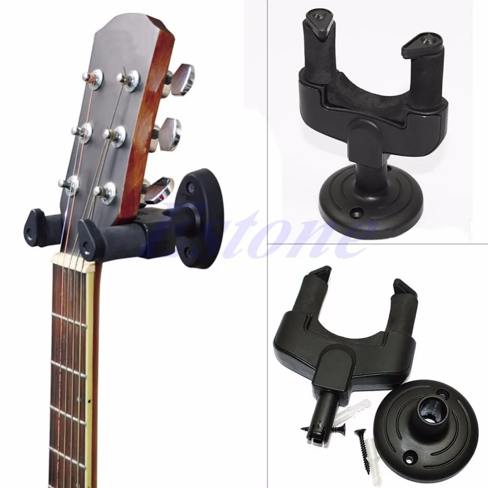 2015 Newest Electric Guitar Wall Hanger Mount Holder Stand Rack Hook Display For All Size BK | Спорт и развлечения