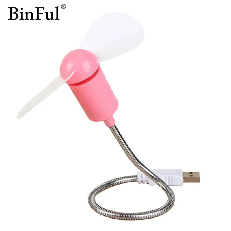 BinFul новый гибкий мини вентилятор охлаждения USB Кулер для ноутбука настольного ПК