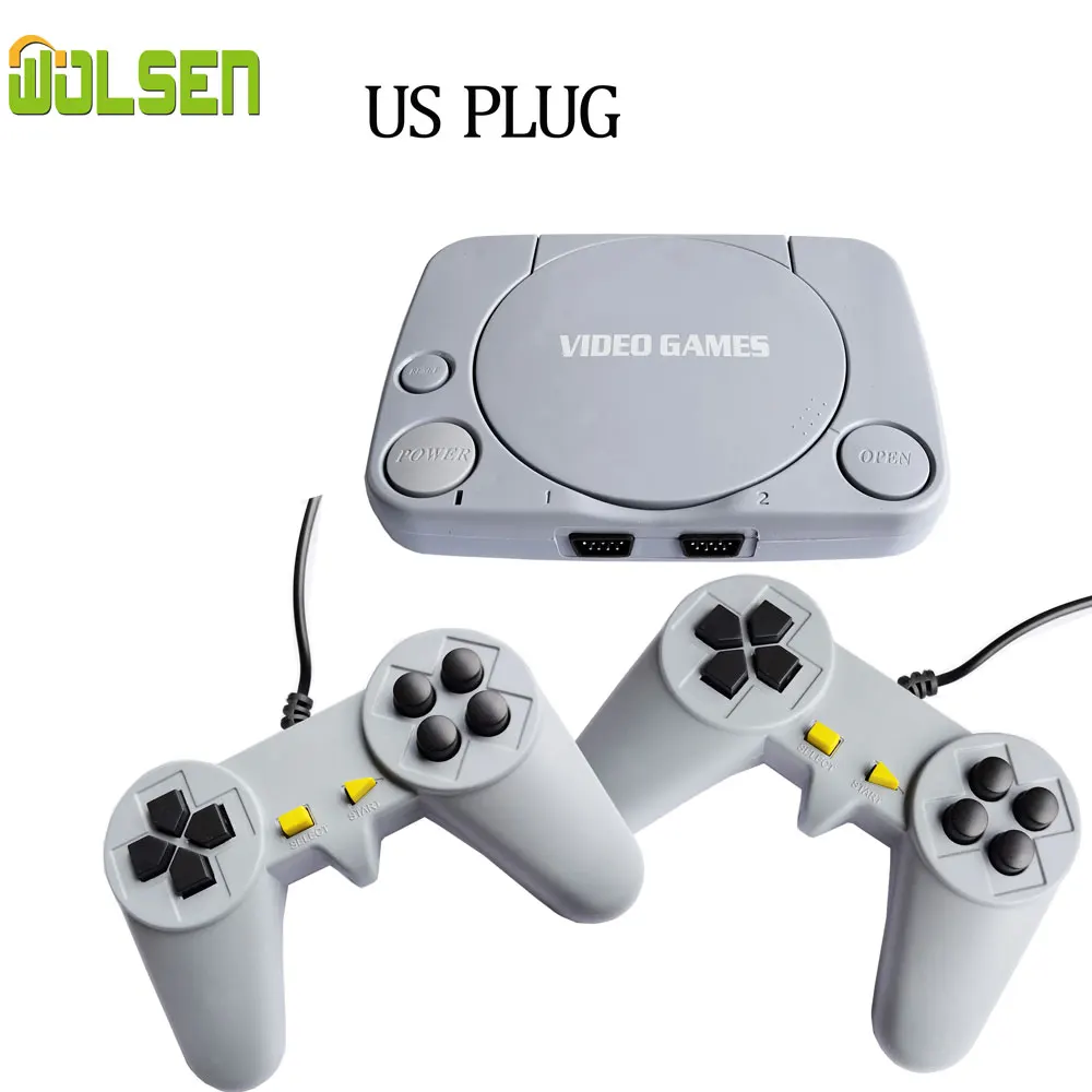 US PLUG WOLSEN 8 бит Классическая игровая консоль 20 игр встроенный мини домашняя развлекательная система ТВ игровая консоль AV OUT слот картриджа - Цвет: US PLUG