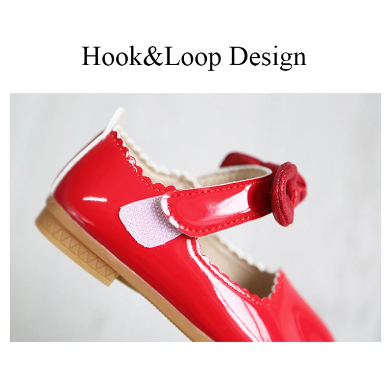 Детские вечерние кроссовки из искусственной кожи с бантом для девочек детские