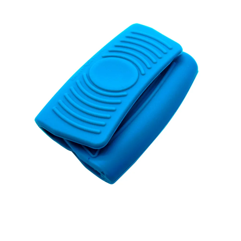 Blue 2x мини-перчатки для духовки, силиконовые термостойкие анти-обжимные перчатки для приготовления пищи, держатели Горшков и Прихватки, высокое качество, лидер продаж, SaleM3 - Цвет: Blue