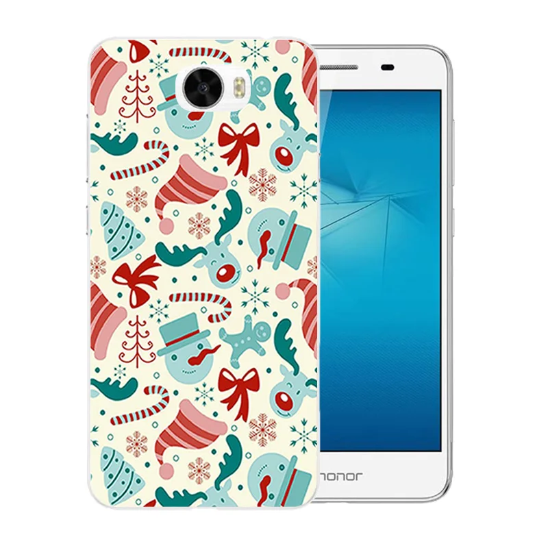 Мягкие чехлы для телефонов из ТПУ Huawei Y5 II Y5ii Y52 чехол с рисунком Merry X'MAS 5 0 &quot