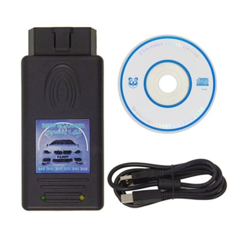 OBD OBDII сканер 1.4.0 FTDI чип USB Авто диагностический интерфейс считыватель кодов
