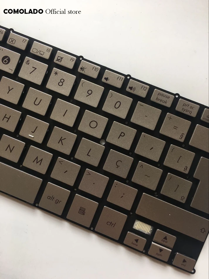 Бразильская сменная Клавиатура для ноутбука Asus UX21 UX21A UX21E Zenbook UX21E-DH52 Серебряная