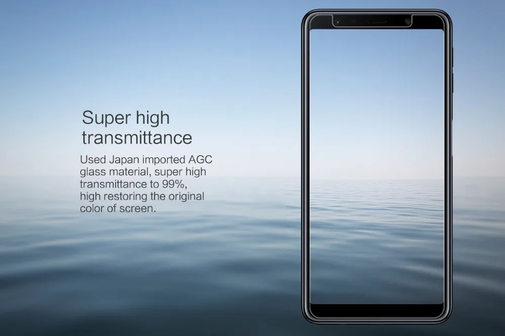 Защитная пленка Nillkin из закаленного стекла для Samsung Galaxy A7 2018 Amazing H Nano 9H | Мобильные
