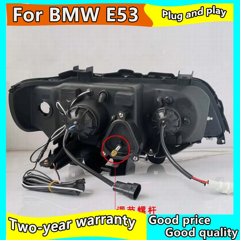 Автомобильный Стайлинг 2 шт. фары в сборе для BMW X5 E53 1998 2003 года 3.0i 4.4i 4.6is 4.8is с
