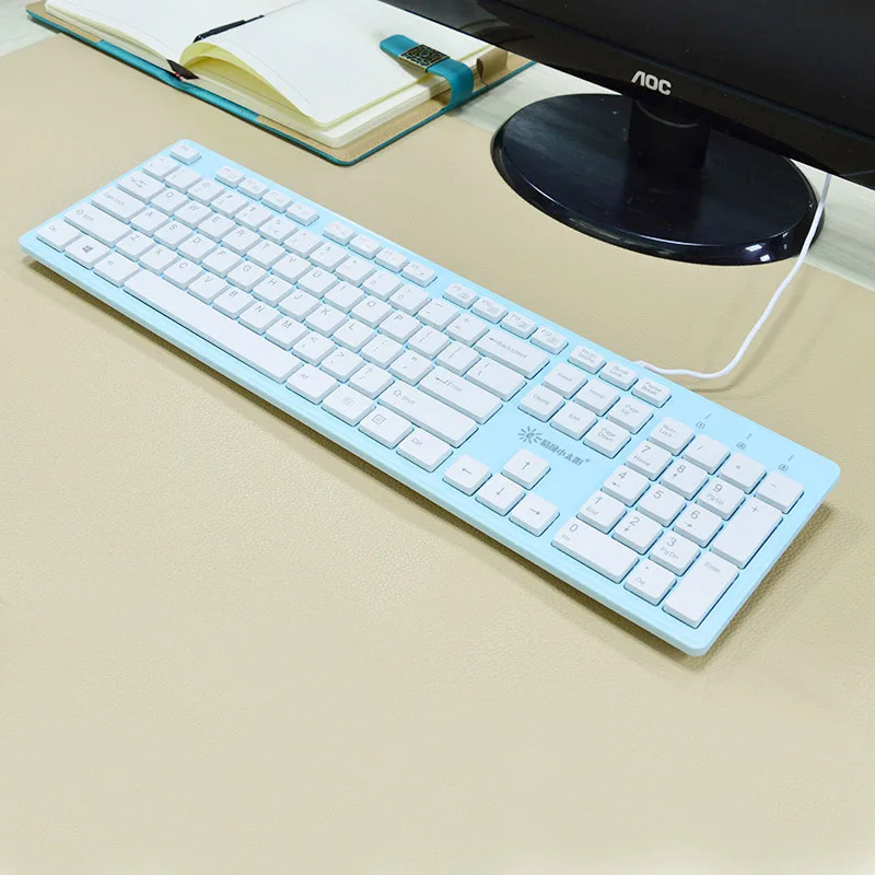 Модные мини проводная клавиатура Проводная PC игры Клавиатура ноутбука для ПК