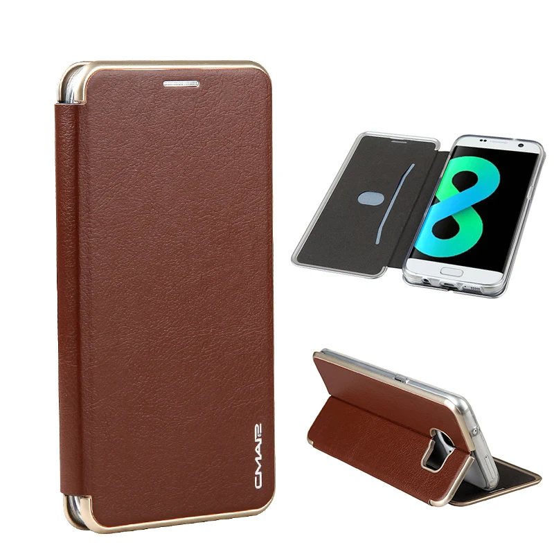 Кожаный чехол книжка для Samsung Galaxy S9 S8 plus S7 S7edge Note 8|case cover|for samsung galaxyleather wallet case |