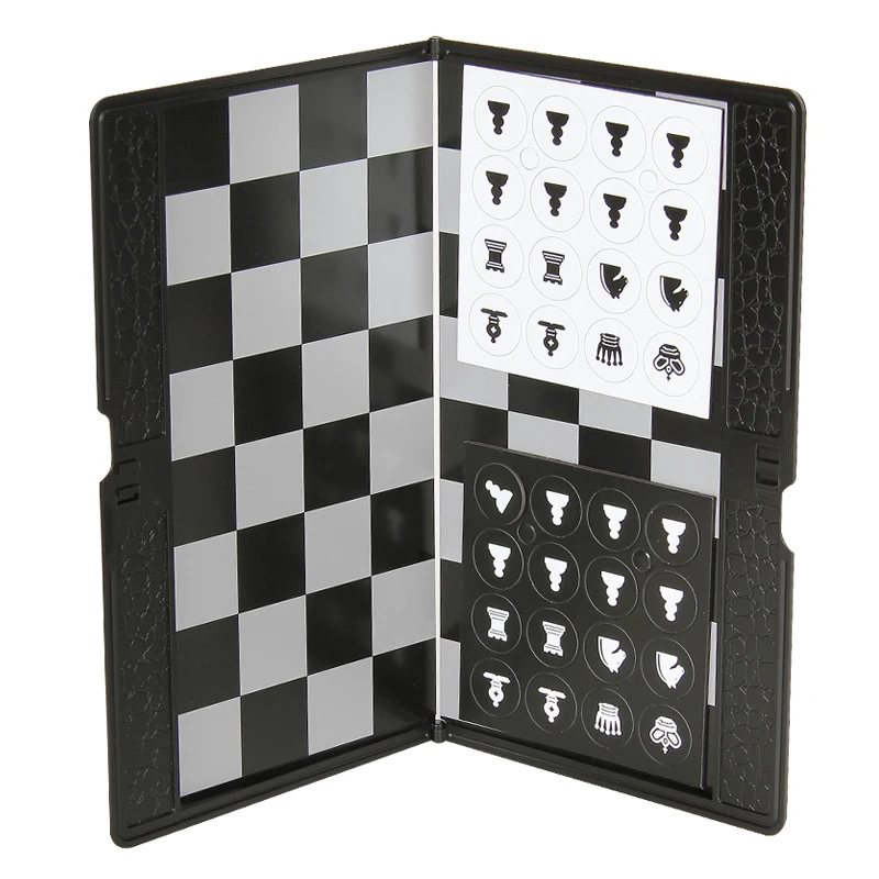 High Quality Chess Game Set Purse of International Magnetic Chessman Folding Chessboard Pieces BSTFAMLY I18 |