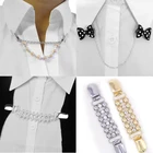 Зажим для свитера ONNUTO, металлическая пряжка, цепочка для одежды, зажим для кардигана, украшение для одежды