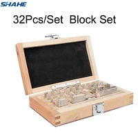 shahe block gauge 32pcsset 1 grade 0 grade caliper block gauge inspection block gauge measurement instruments