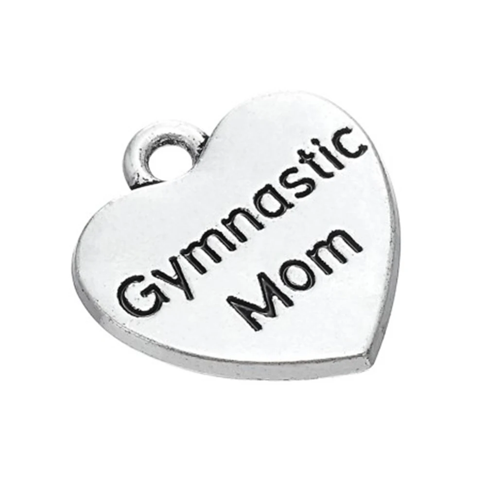 Новинка 2021 подвеска в виде сердца для гимнастики мамы Спортивные Подвески с