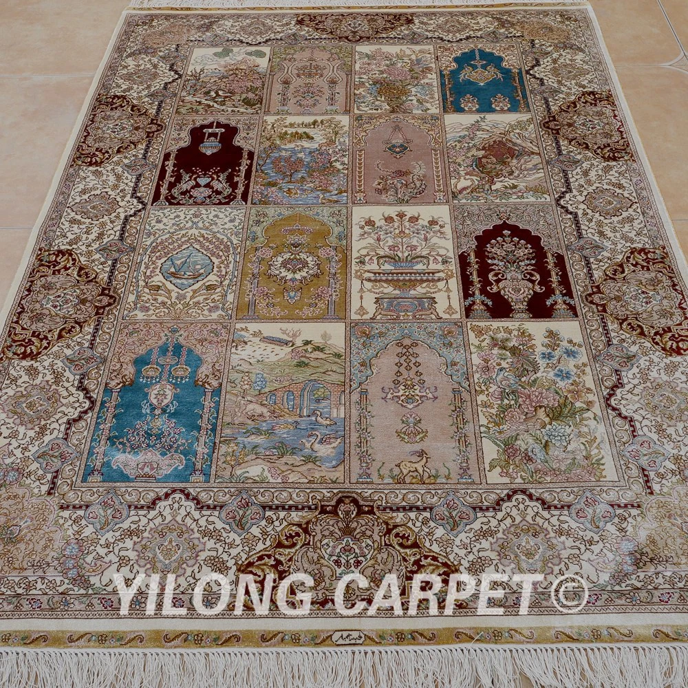 Традиционный садовый дизайнерский коврик Yilong 4 'x 6' для гостиной выгодный