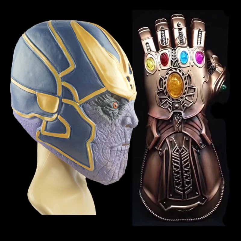 Стражи Галактики танос маска Avengers Бесконечность перчатки Косплэй супергероя