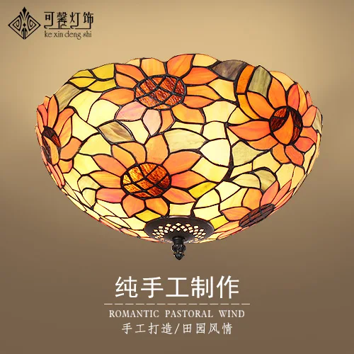 European garden balcony bedroom corridors lobby ceiling lamps Tiffany art LED corridor lamp | Освещение