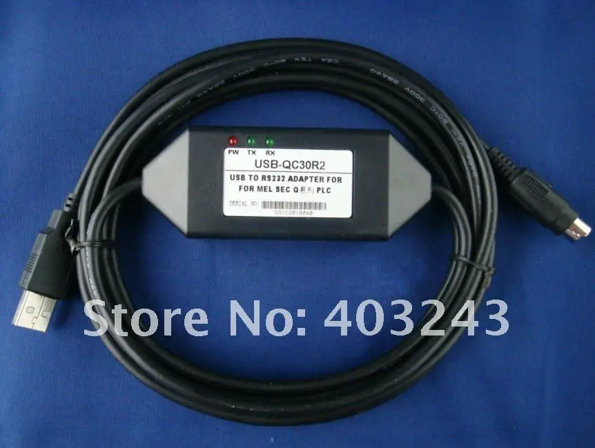 Высококачественный бриллиантовый USB-кабель для программирования tp RS232 Mitsubishi