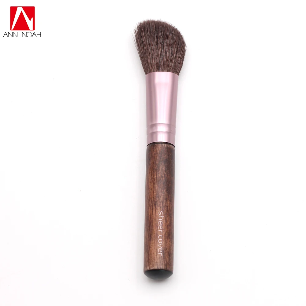 

1pcs Portable Feature Wood Handle Super Fine Goat Fiber Perfect Angled Shape Face Makeup Blush Brushes
