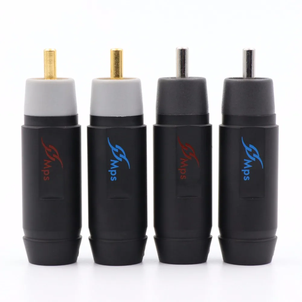 MPS 8G/10G RCA разъем сигнала разъем для CD DVD усилитель DAC Золото/родиевое покрытие медь