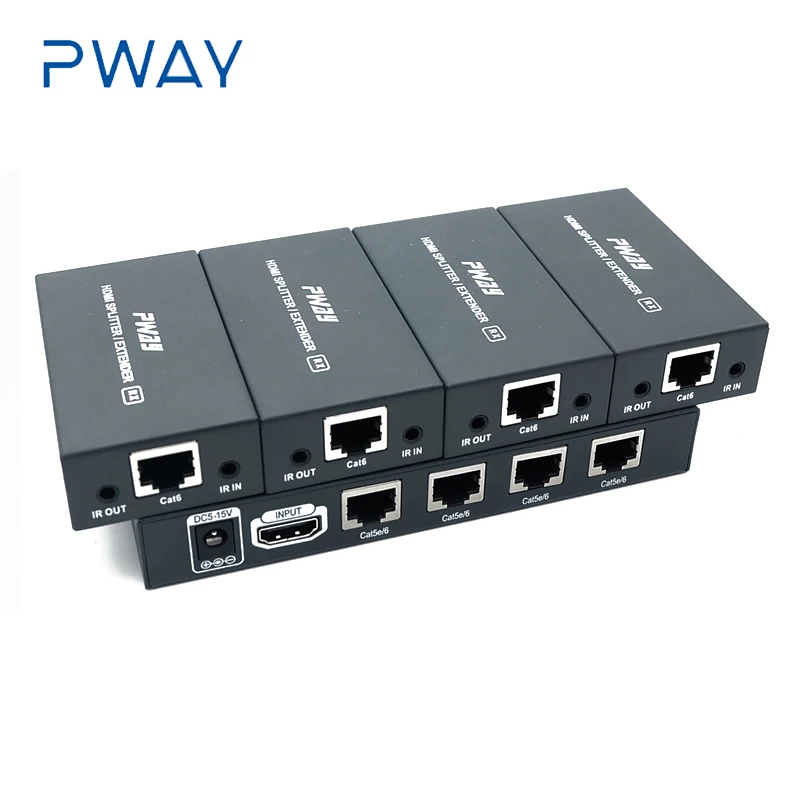 HDMI удлинитель с ИК 4 портами поддержка POC 3D 1080P при 60 Гц HDCP EDID копия дистанционного