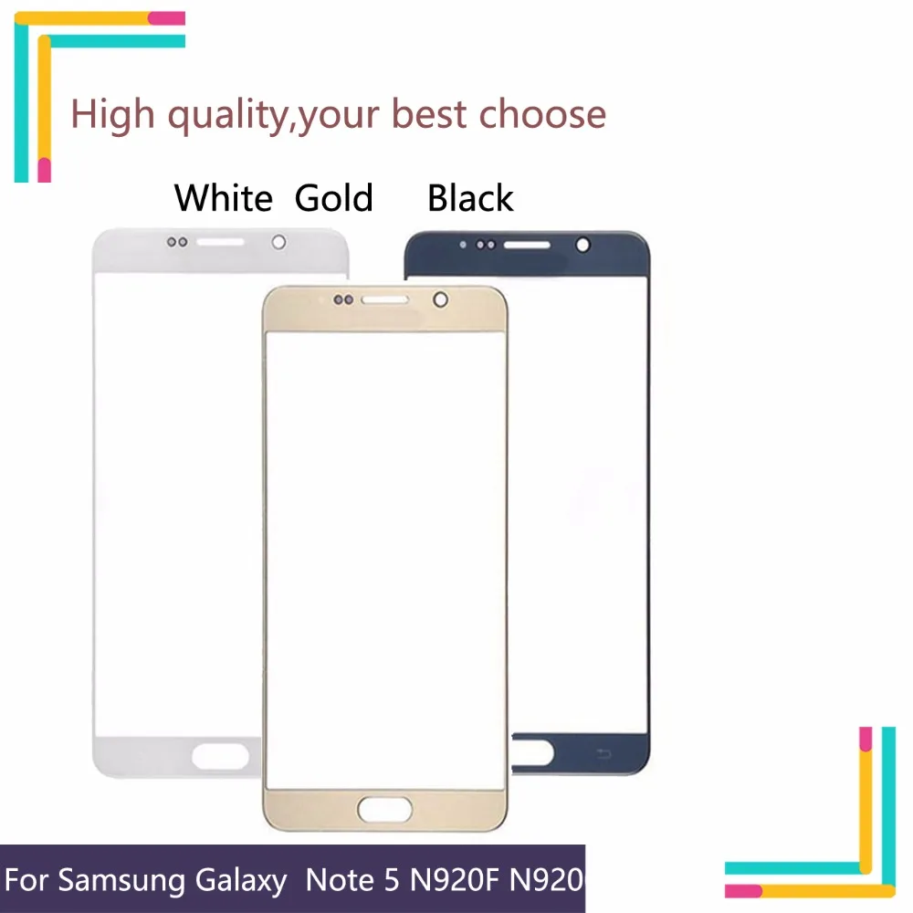 10 шт. сенсорный экран для Samsung Galaxy Note5 Note 5 N920F N9200 N920 стекло передней панели