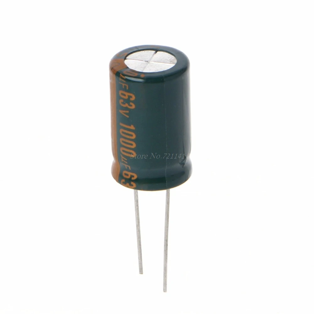 

63V 1000uF Capacitance Electrolytic Radial Capacitor High Frequency Low ESR Dropship