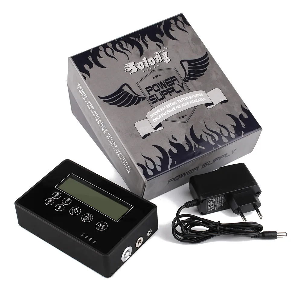 Solong tattoo заряжаемый lcd цифровой мобильный источник питания для татуировки без педали для губ бровей eyeeline Tattoo P181