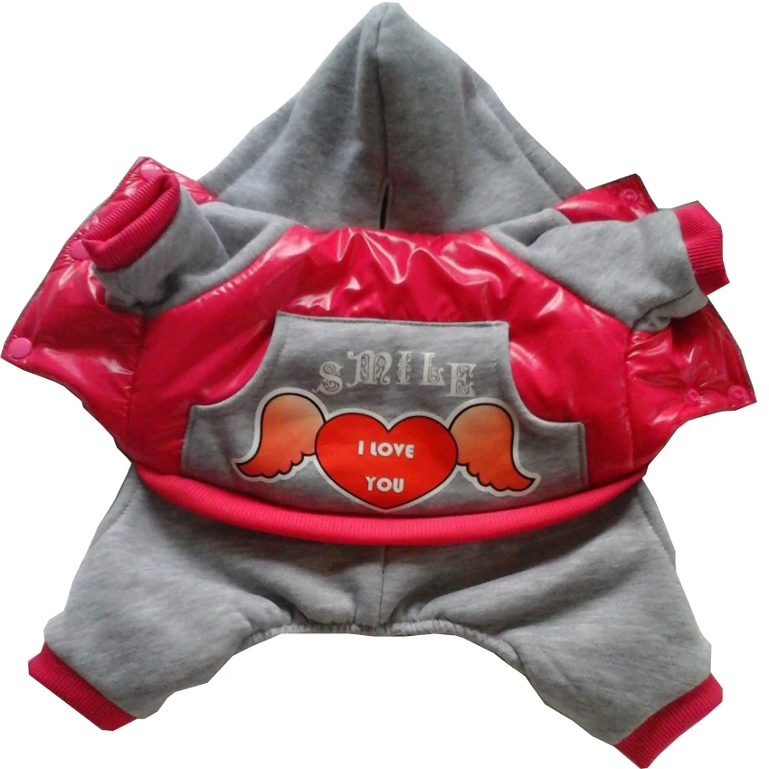 Новинка 2019 года комбинезон для собак штаны зимняя мягкая толстовка с капюшоном